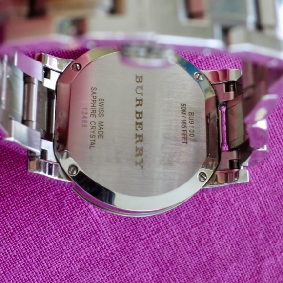 Women's Burberry The City Silver Watch - Picture 2 of 3